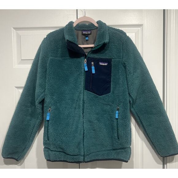 Patagonia Classic Retro-X Deep Pile Fleece Jacket Green Size L - Picture 2 of 16